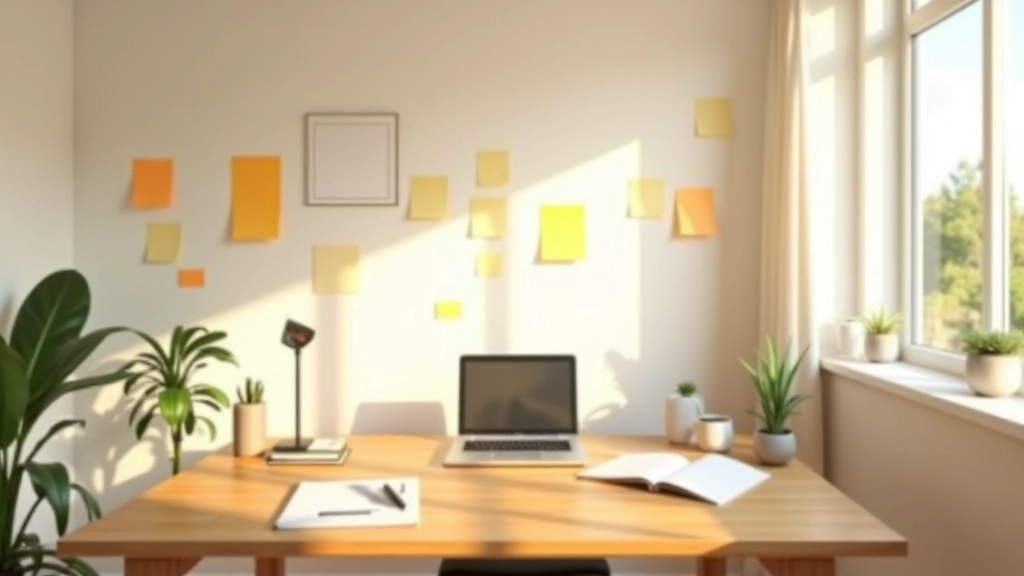 Ambiente domestico ordinato con segnali visivi e oggetti posizionati strategicamente