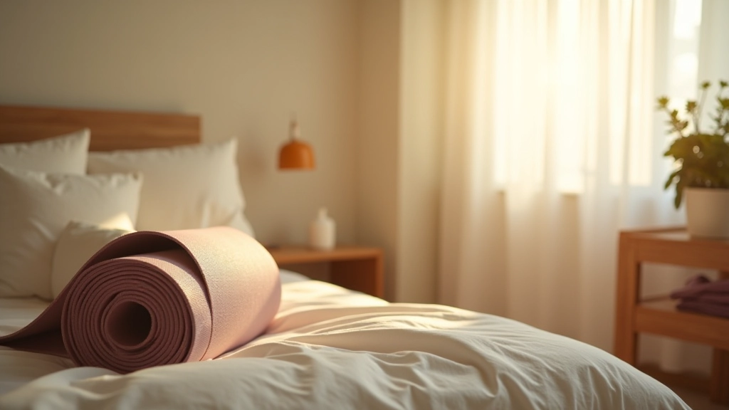 Camera da letto progettata per favorire il riposo e la routine mattutina con oggetti posizionati strategicamente